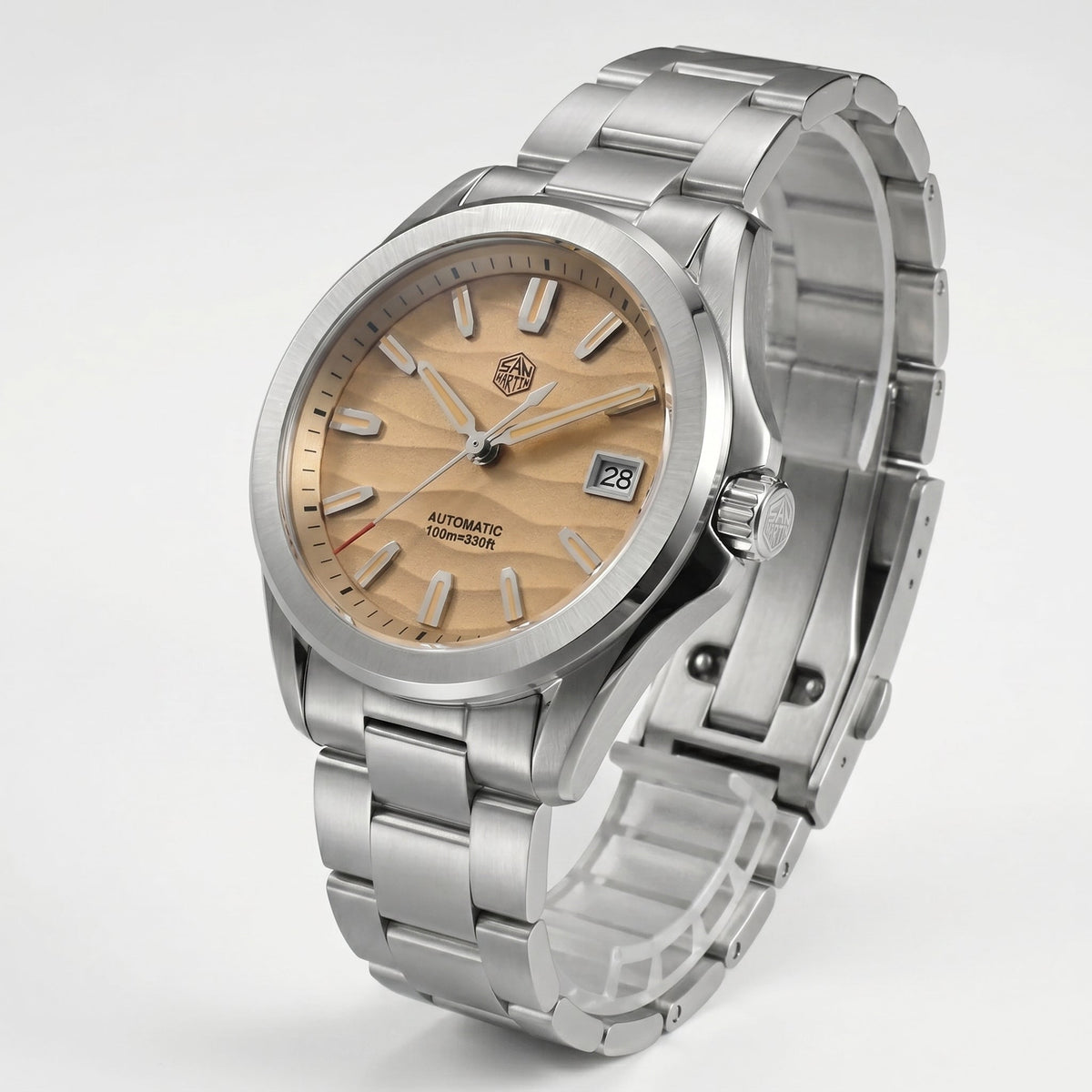 San Martin SN0129C - Sport Automatic Watch with Deset Textured Dial - Dark Edition breitvacher