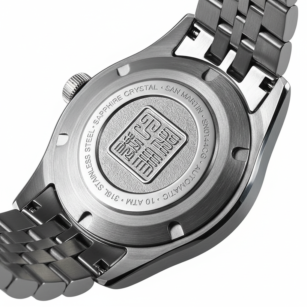 San Martin SN0144-CG - Sunburst Automatic Watch for Men breitvacher
