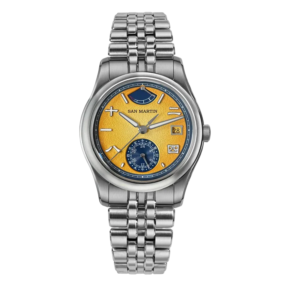 San Martin SN0144-DG - Au - yellow dial, blue accents