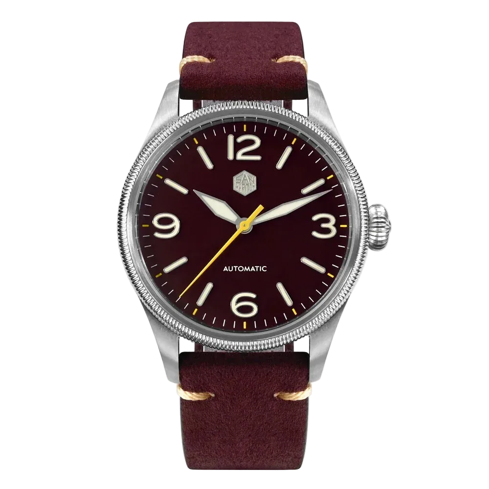 San Martin SN0033-G2 - He - front view burgundy strap