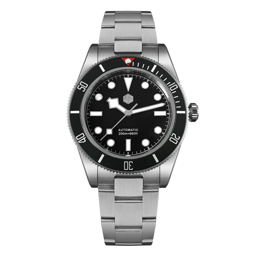 San Martin SN0008 - Autom - black dial, white markers