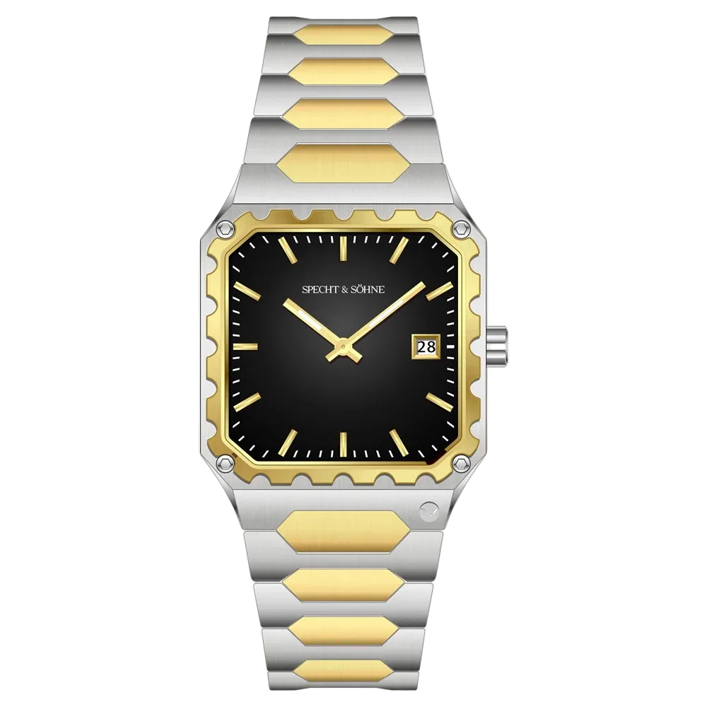 Specht & Söhne Square-222 - Men’ - two-tone watch front