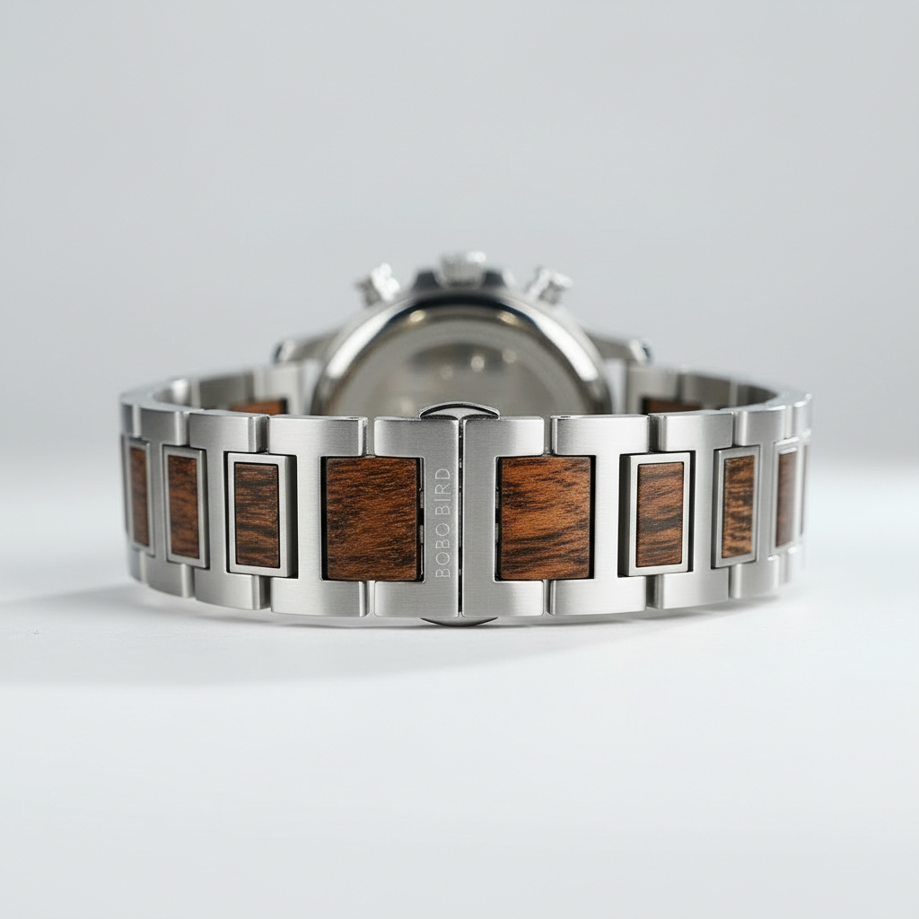 BOBO BIRD GT104/T106 - Au - watch band, clasp, wood