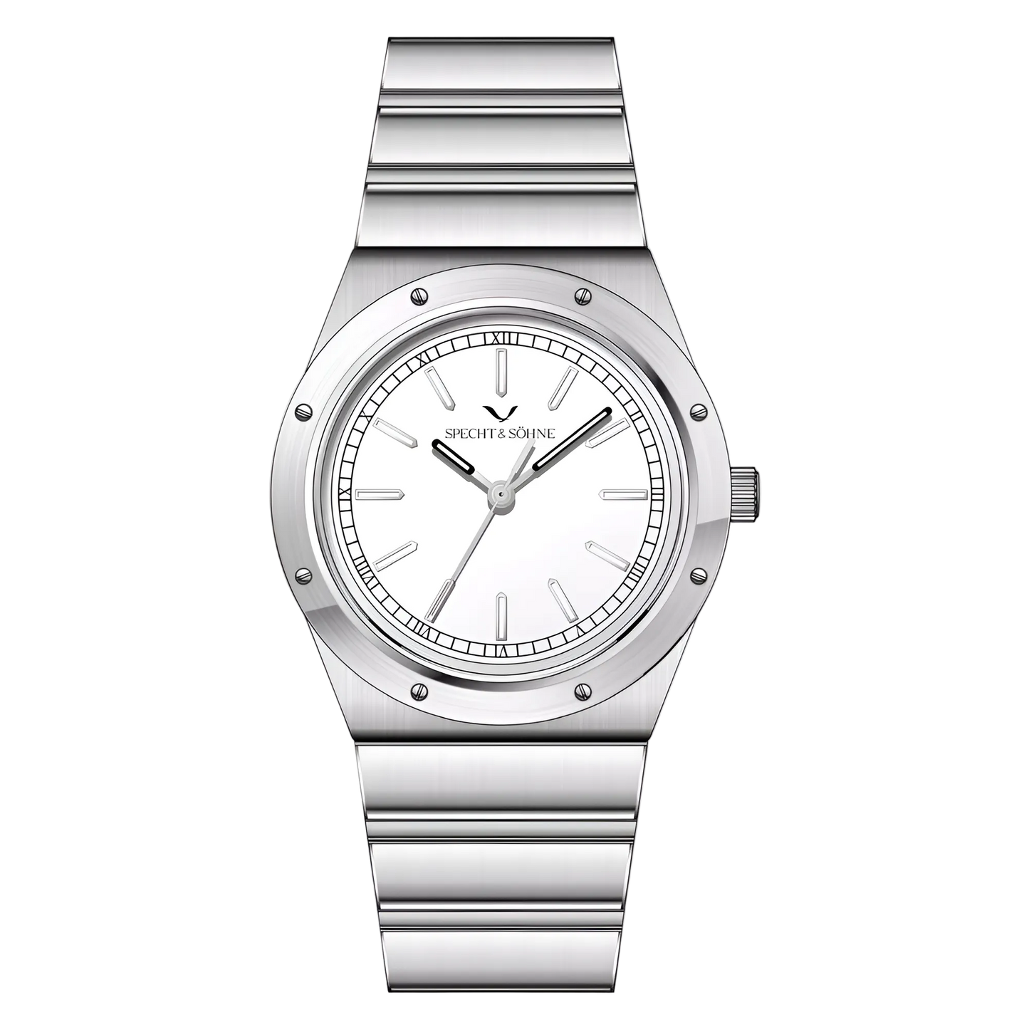 Specht & Söhne OMG - Quar - white dial front