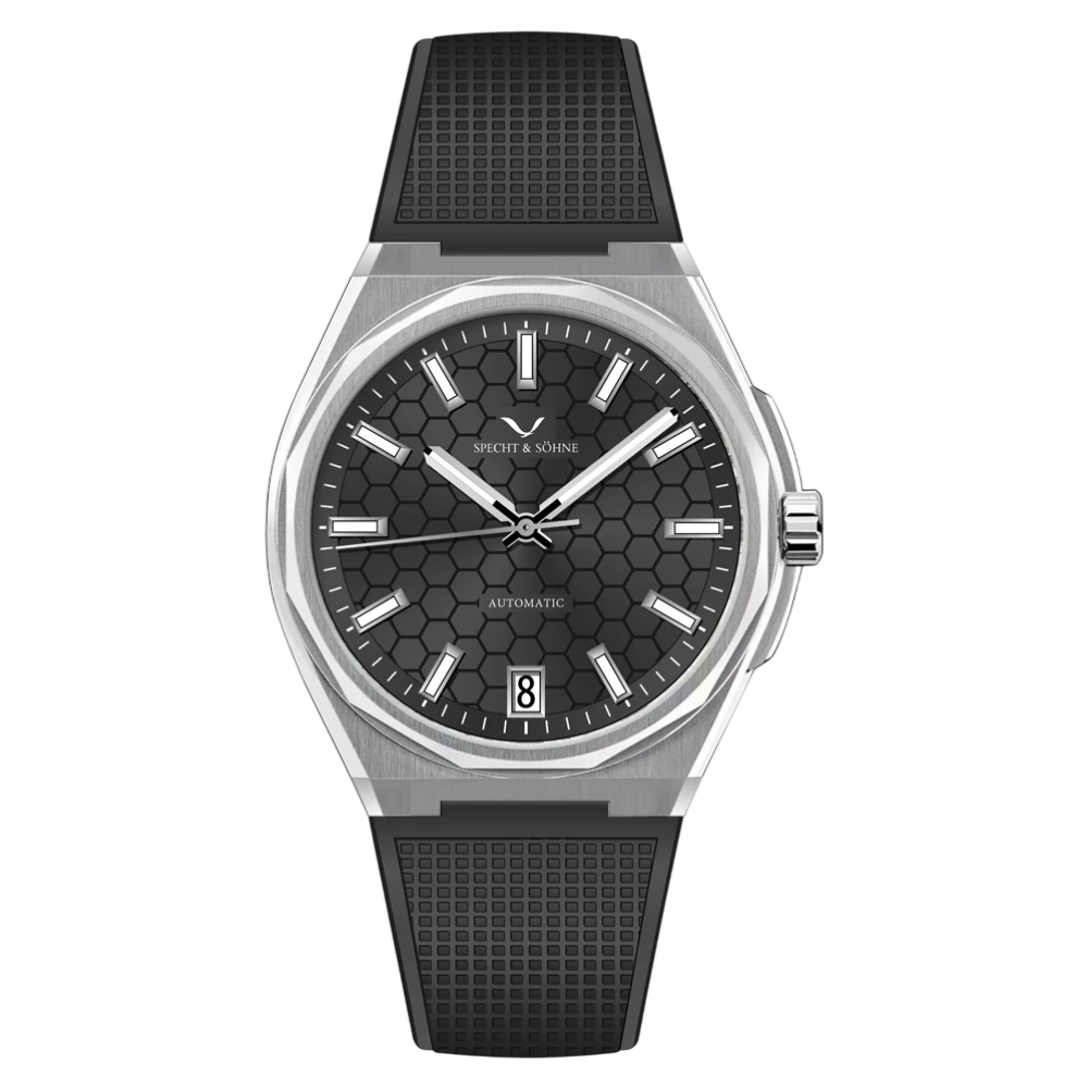 Specht & Söhne SP-Defy - M - front view, rubber strap
