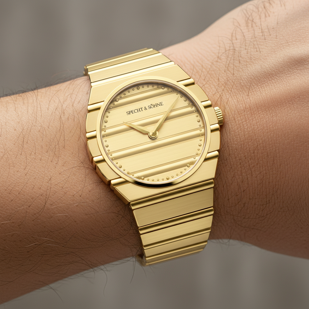 Specht & Söhne POL-4 - Ul - gold watch on wrist