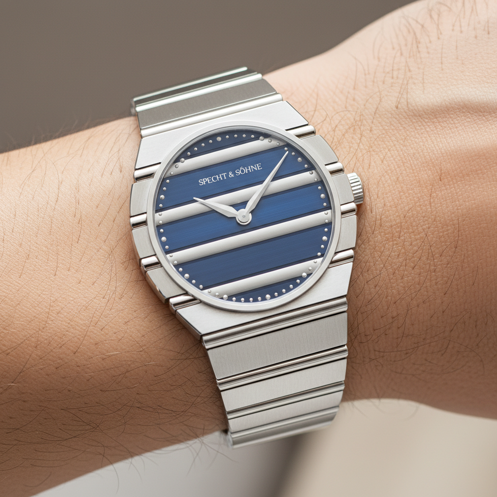 Specht & Söhne POL - Men' - on wrist, blue dial