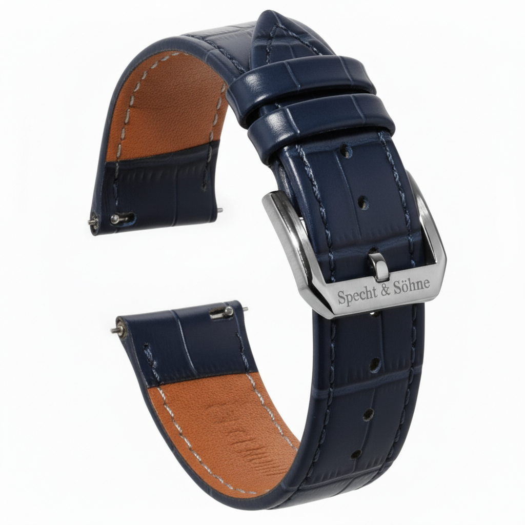 Specht & Söhne SP-1921 - - blue leather strap buckle