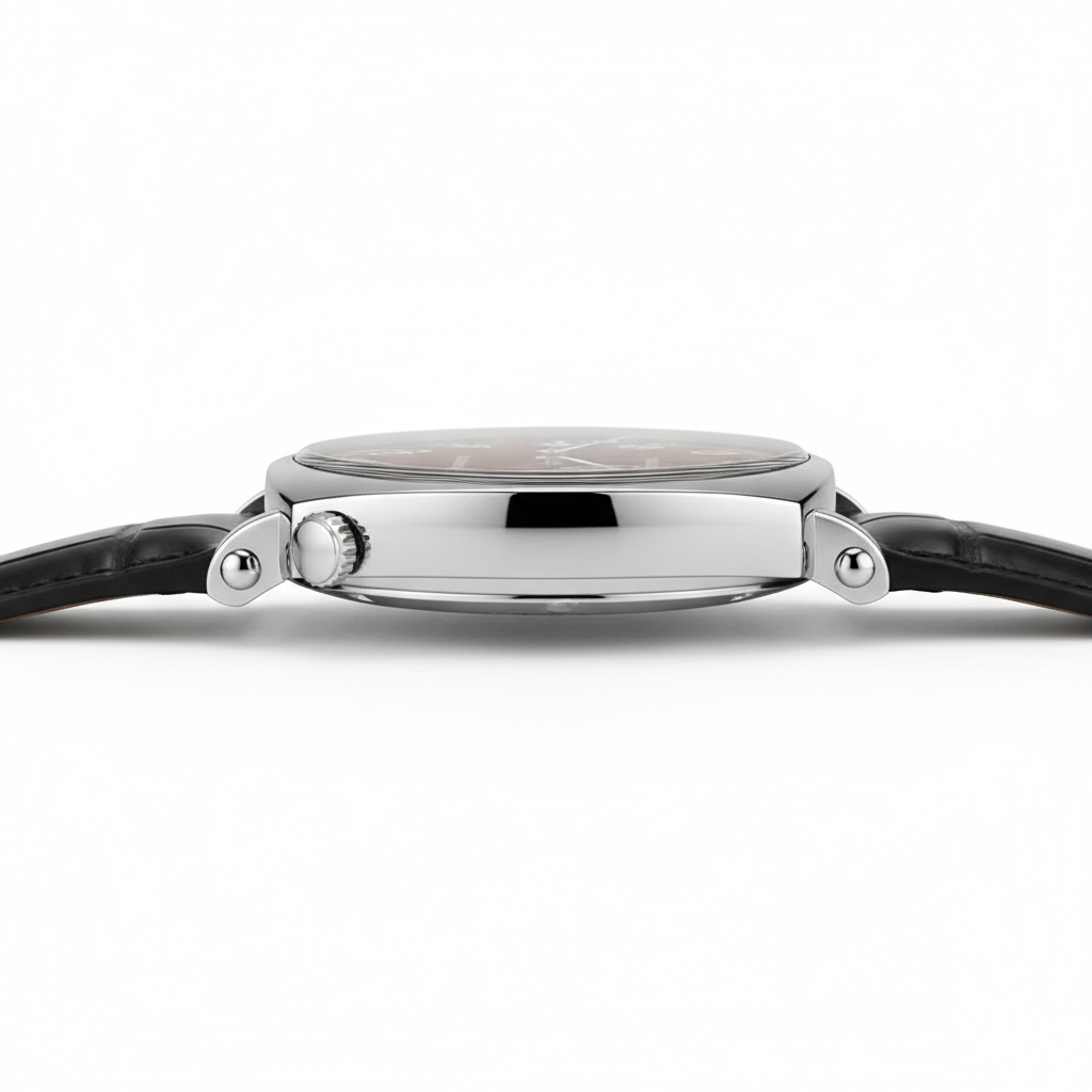 Specht & Söhne SP-1921 - Men's Automatic Watch with Wood Dial Side Profile breitvacher