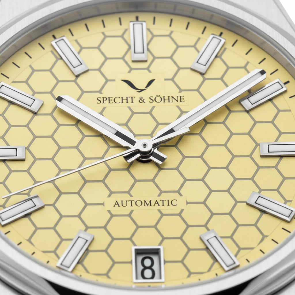 Specht & Söhne SP-Defy - M - dial close-up honeycomb