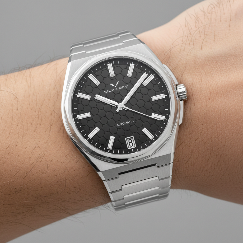 Specht & Söhne SP-Defy - M - on wrist, metal bracelet