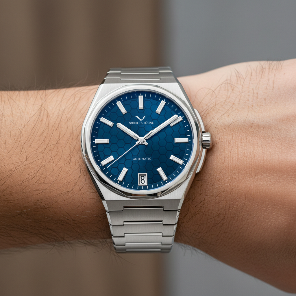 Specht & Söhne SP-Defy - M - on wrist, steel bracelet