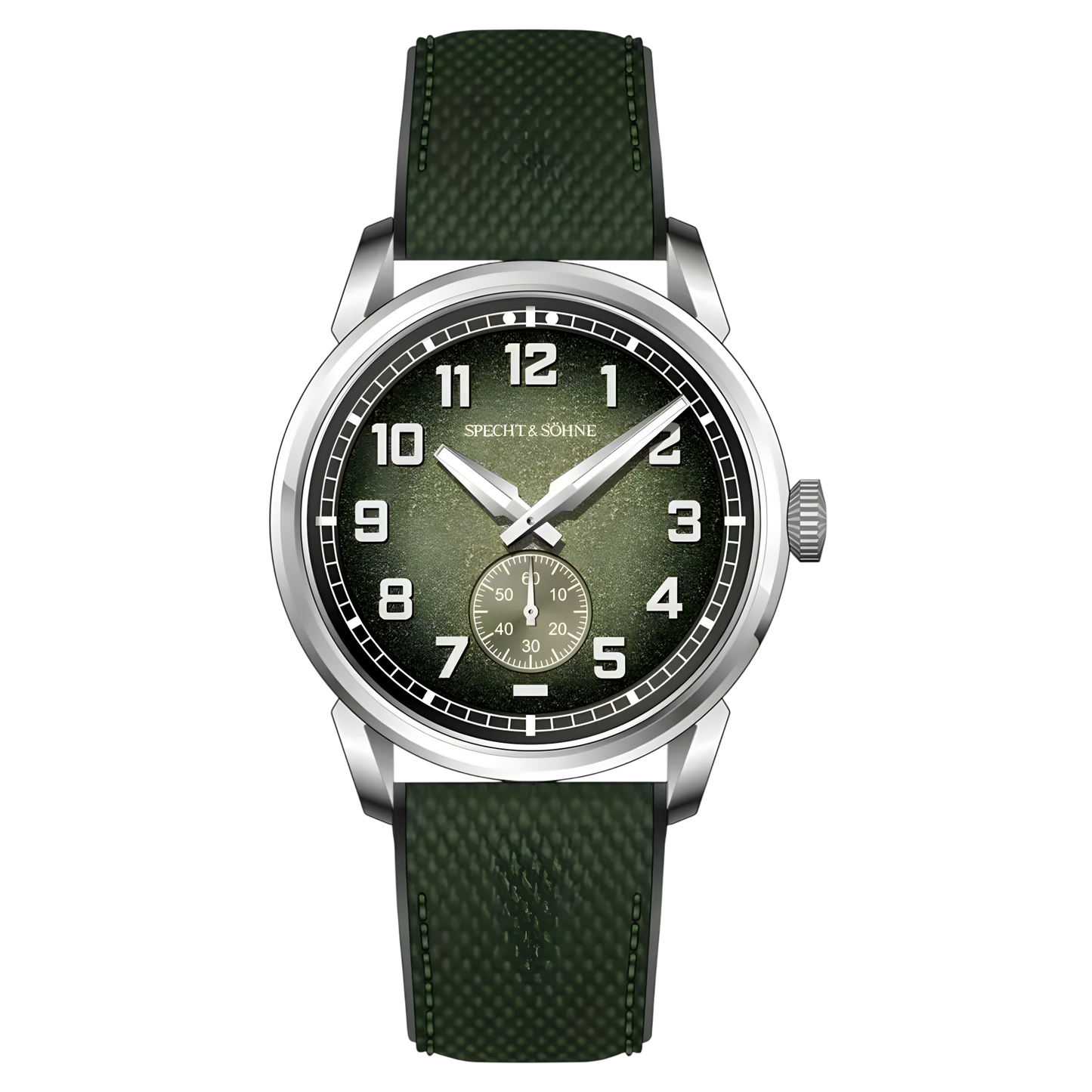 Specht & Söhne SP0029 - M - silver case, green dial