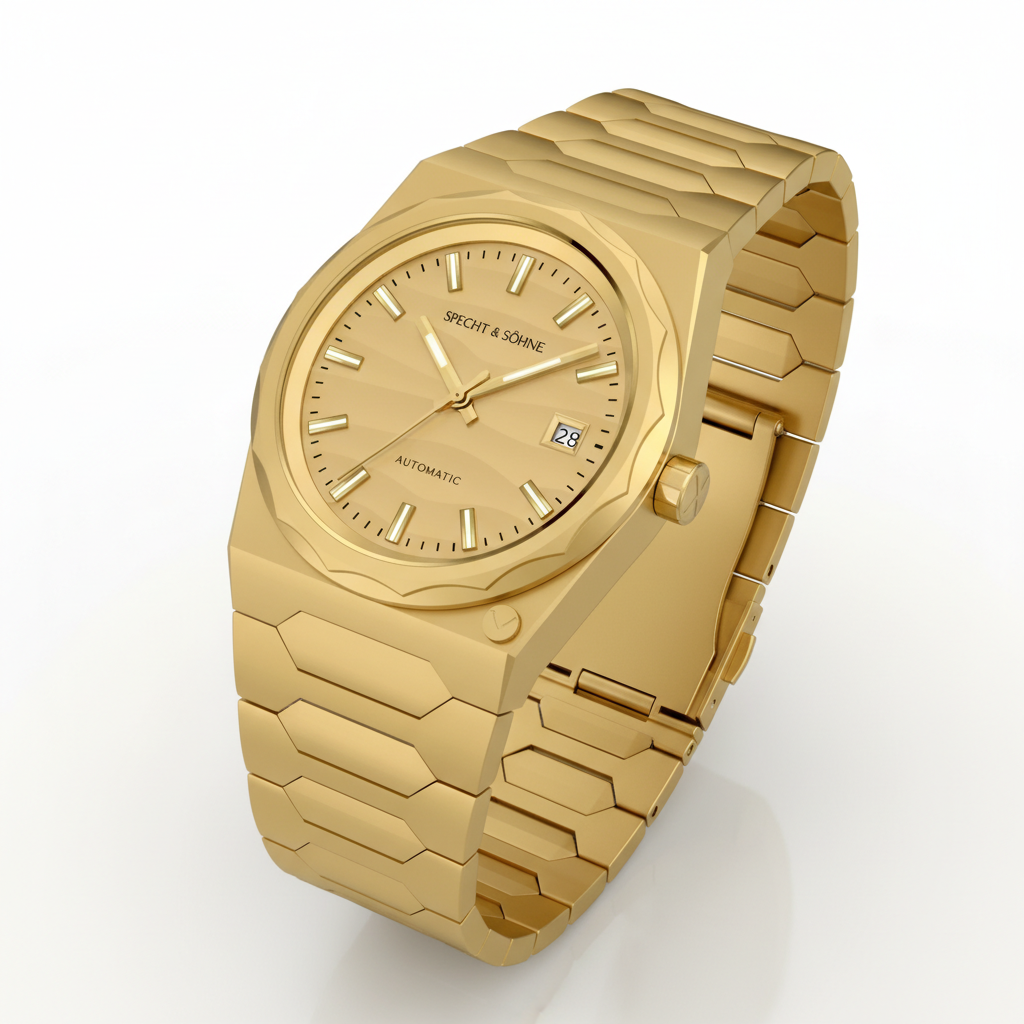 Specht & Söhne SP222 - - gold watch angled