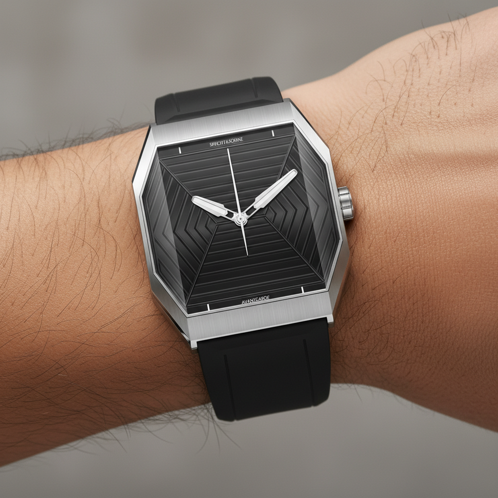Specht & Söhne SP0001 - M - on wrist black dial