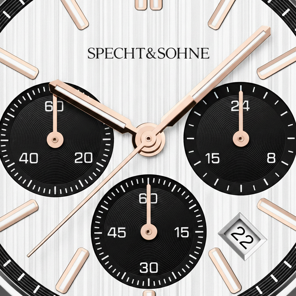 Specht & Söhne SP0005 - M - dial close-up, rose gold