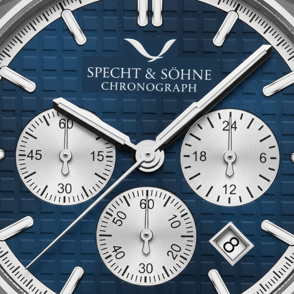 Specht & Söhne SP0005 - M - dial close-up, sub-dials