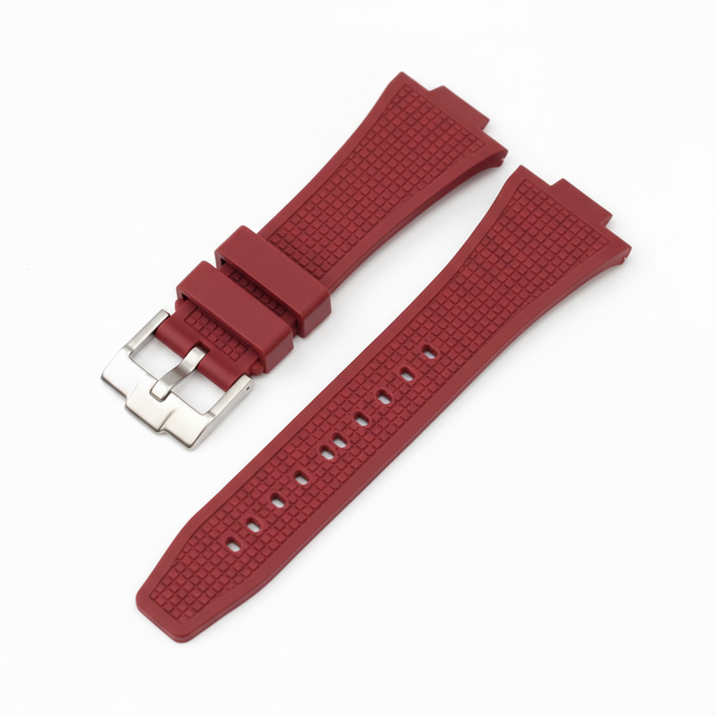 Specht & Söhne SP0007-5 - - red rubber strap, buckle