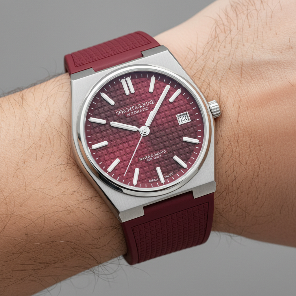 Specht & Söhne SP0007-5 - - red watch on wrist