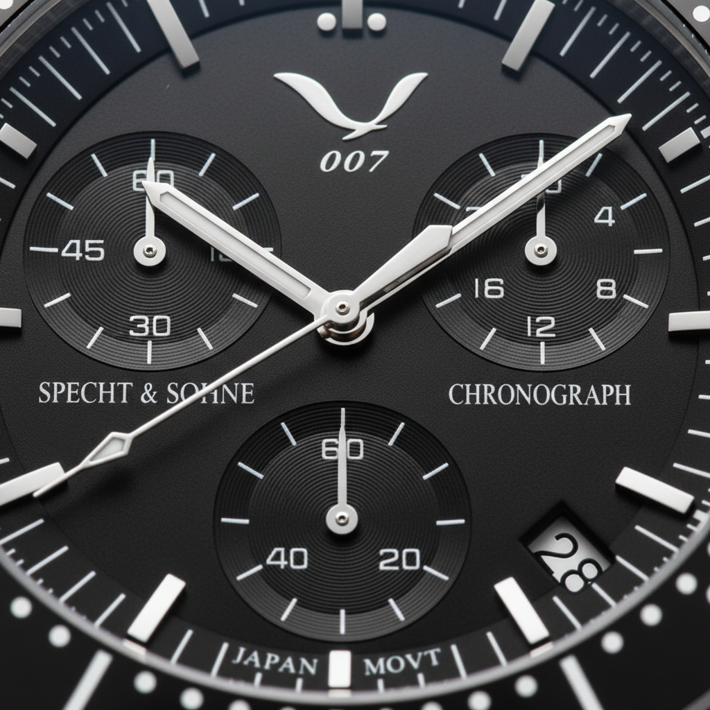 Specht & Söhne SP0007 - M - chronograph dial detail