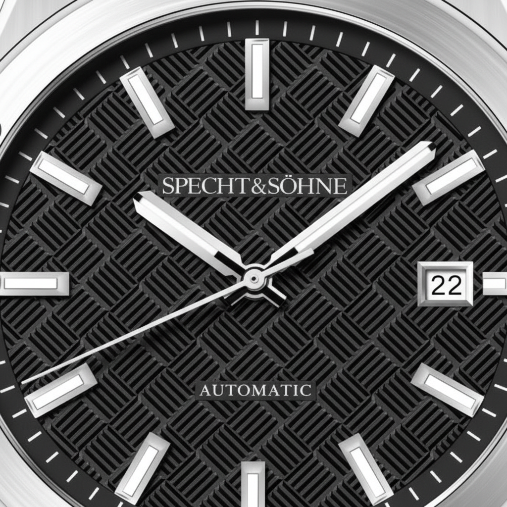 Specht & Söhne SP0012 - M - dial close-up, date