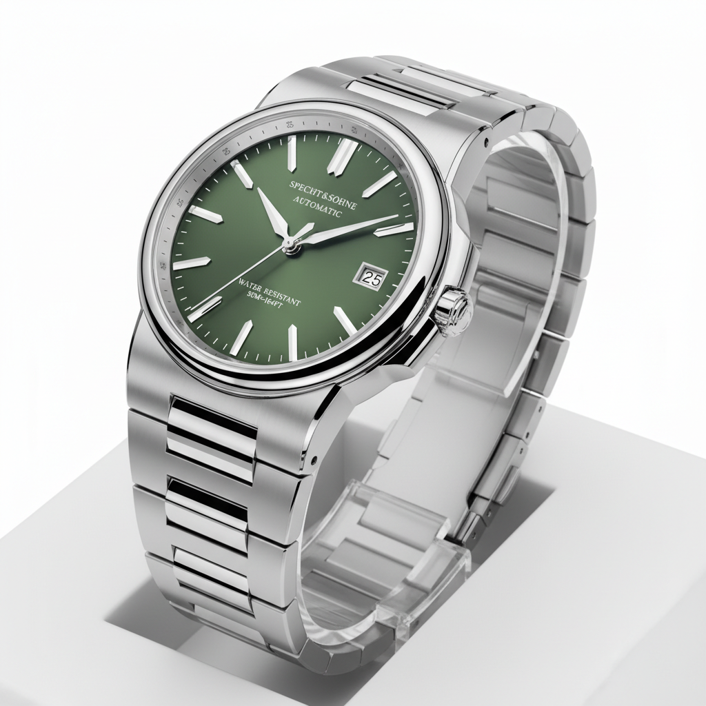 Specht & Söhne SP0013 - A - green dial angled stand
