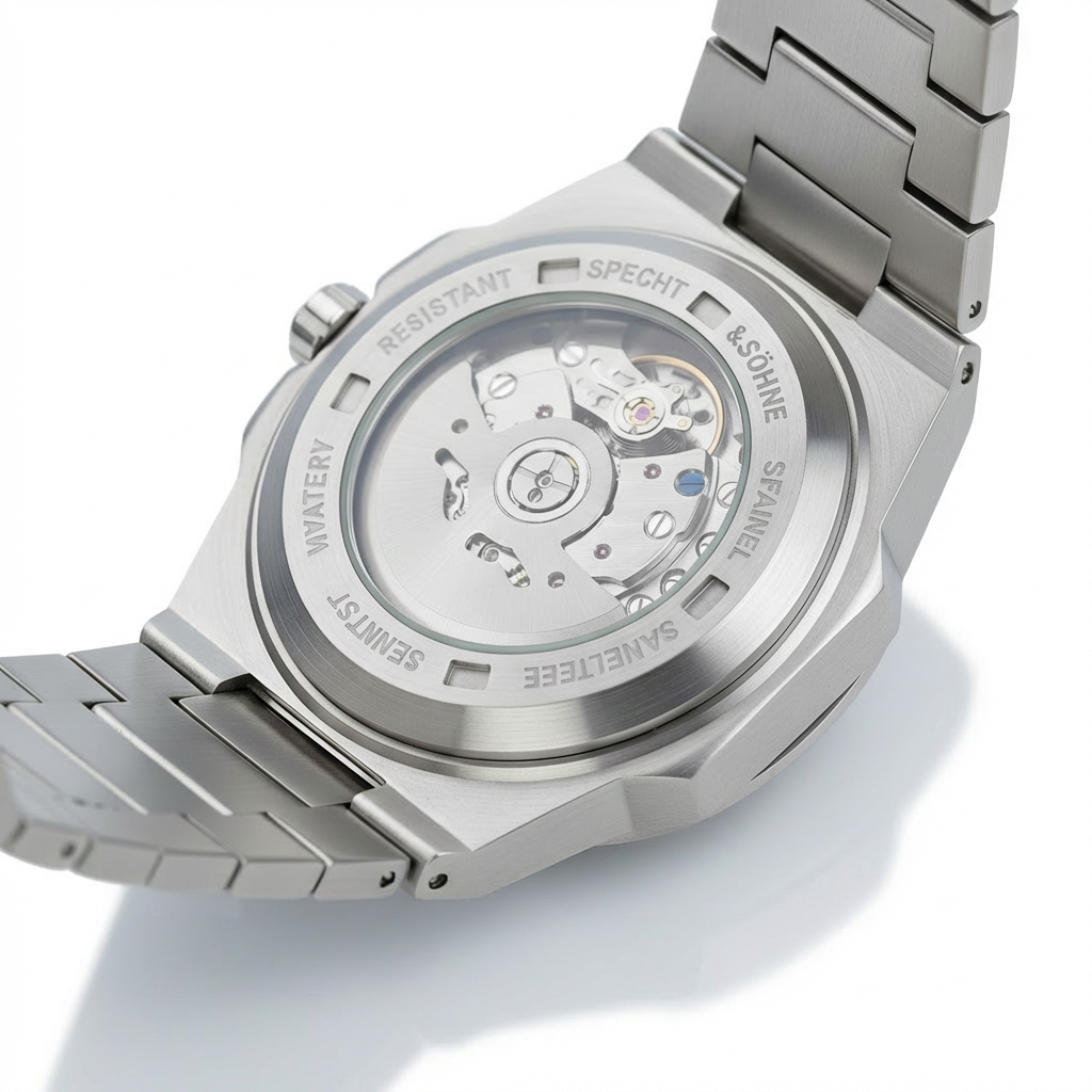 Specht & Söhne SP0022 - M - exhibition case back movement