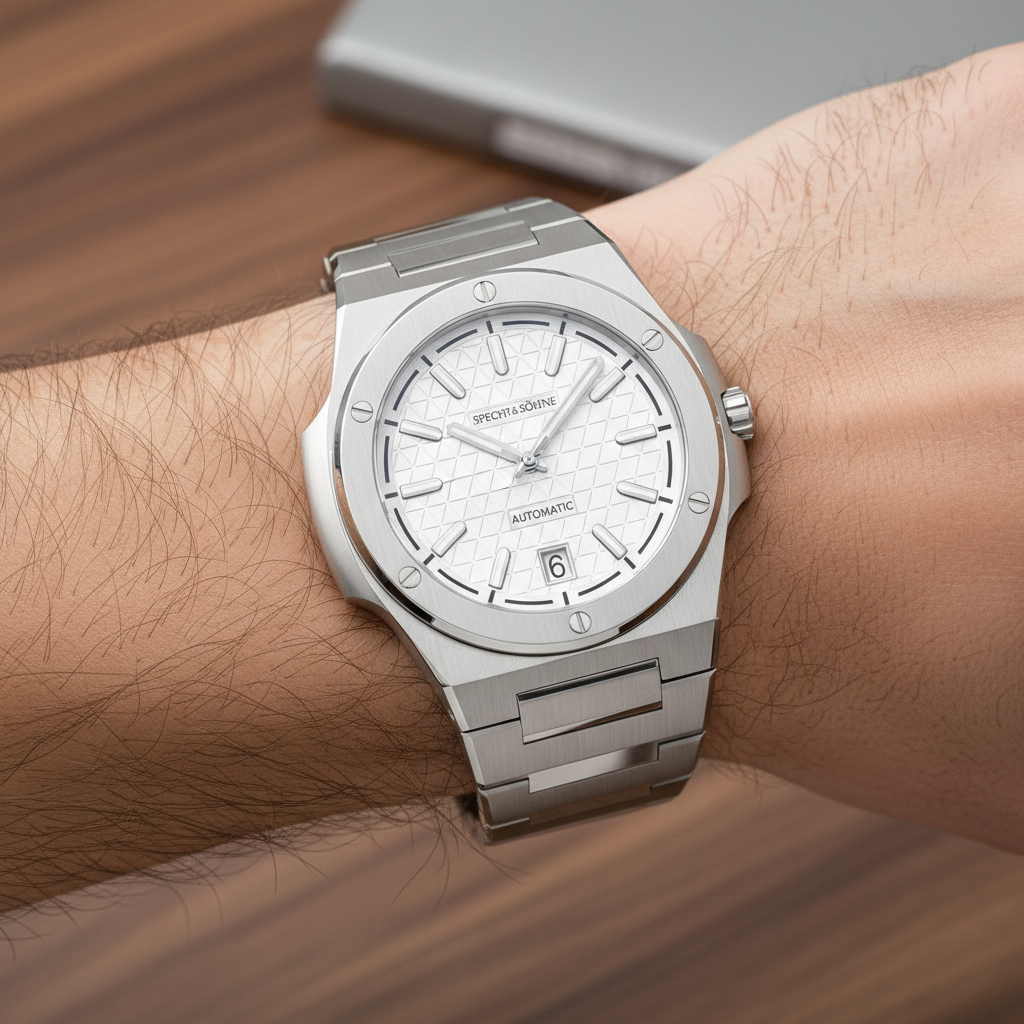 Specht & Söhne SP0022 - M - on wrist, metal bracelet