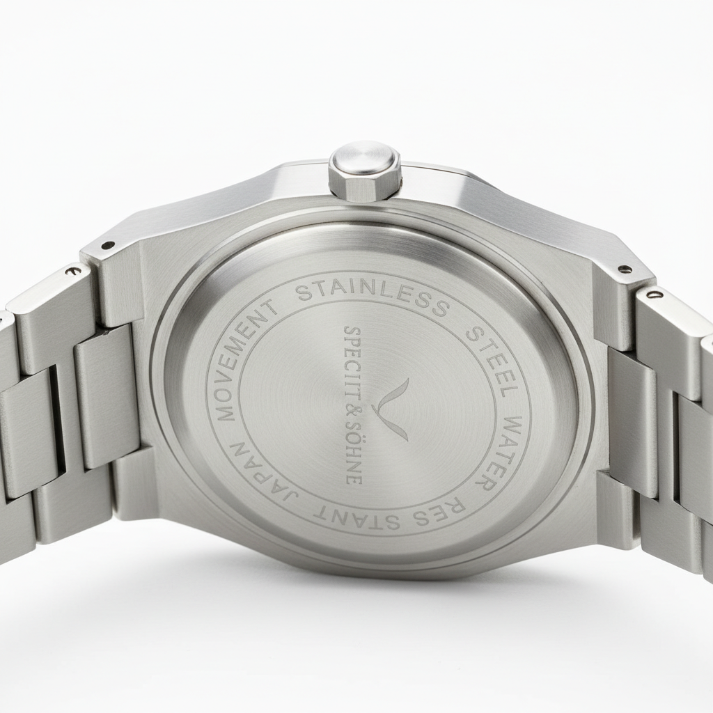 Specht & Söhne SP0026 - Q - case back, engraved steel