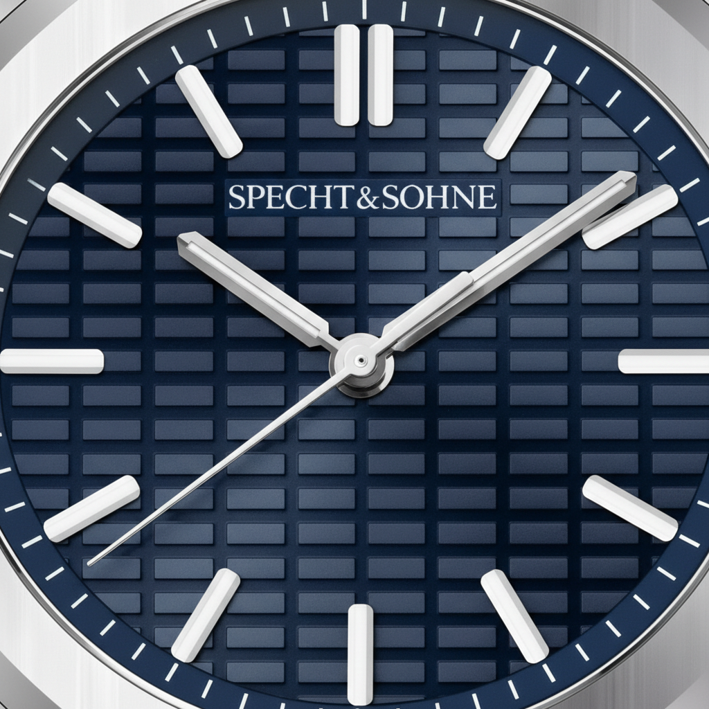 Specht & Söhne SP0026 - Q - dial close-up, textured