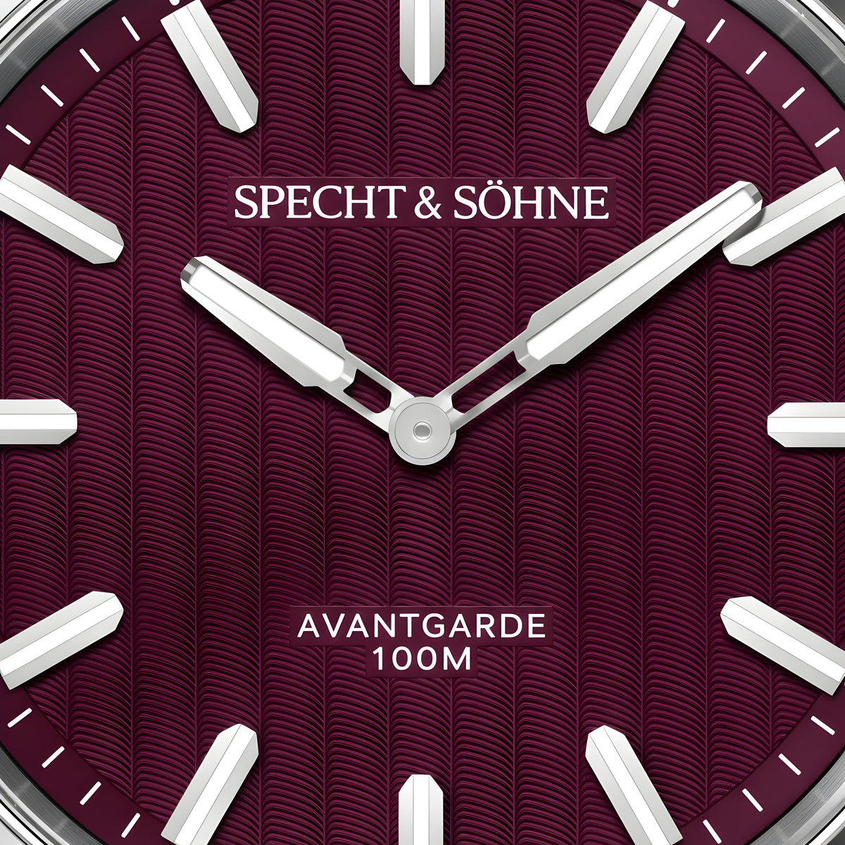 Specht & Söhne SP0027 - M - plum dial, close-up texture