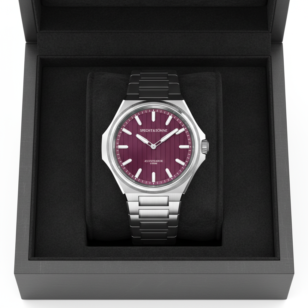 Specht & Söhne SP0027 - M - plum dial, gift box