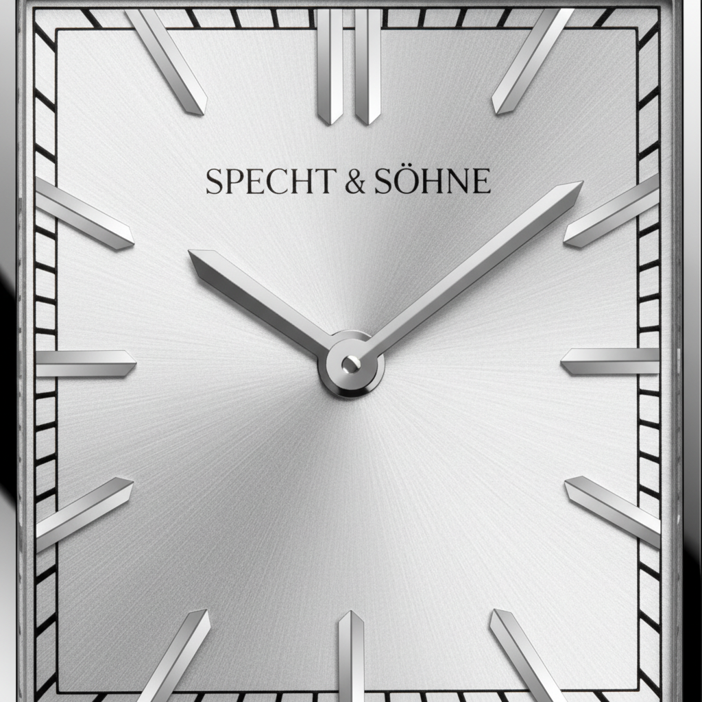 Specht & Söhne SP0028 - M - dial close up, silver