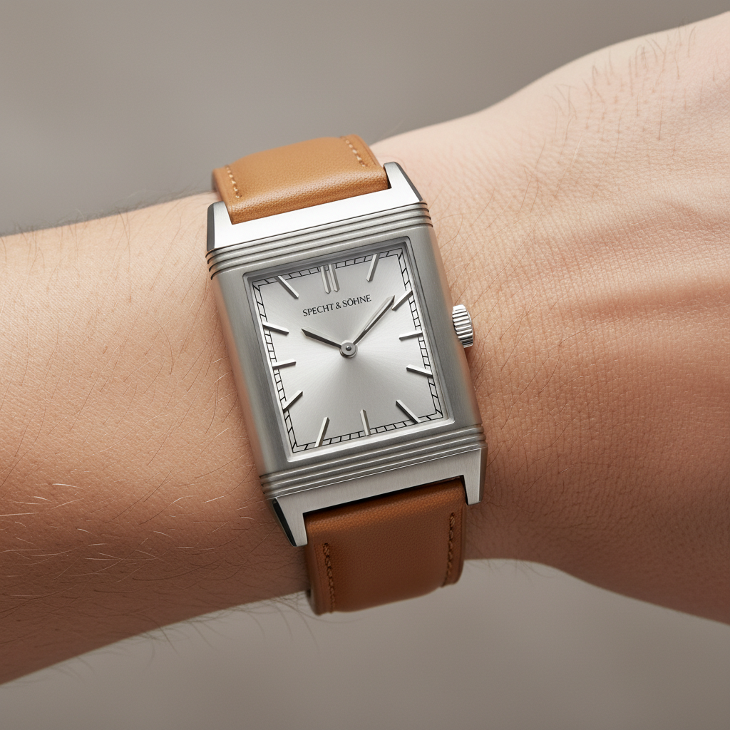 Specht & Söhne SP0028 - M - on wrist, silver dial