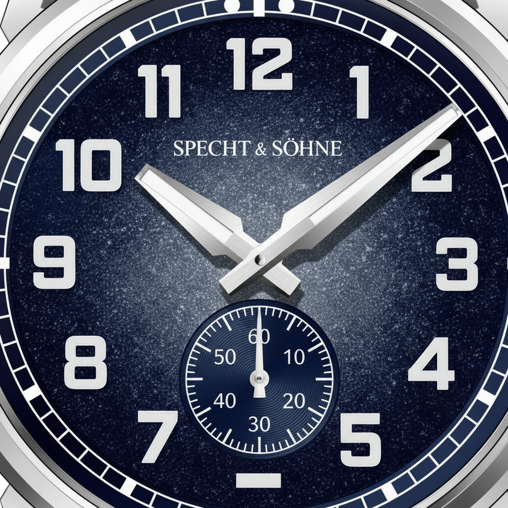 Specht & Söhne SP0029 - M - dial close-up blue