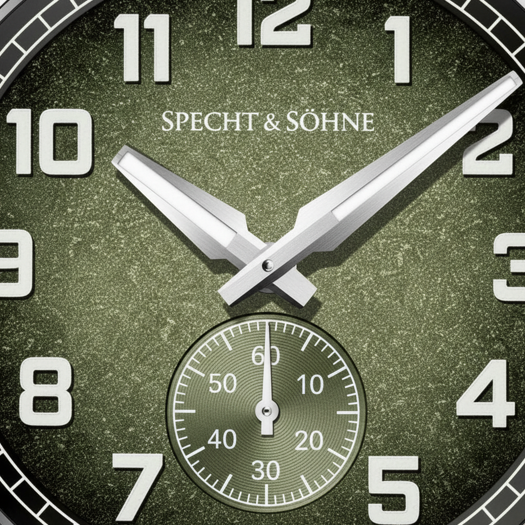 Specht & Söhne SP0029 - M - dial close-up, textured
