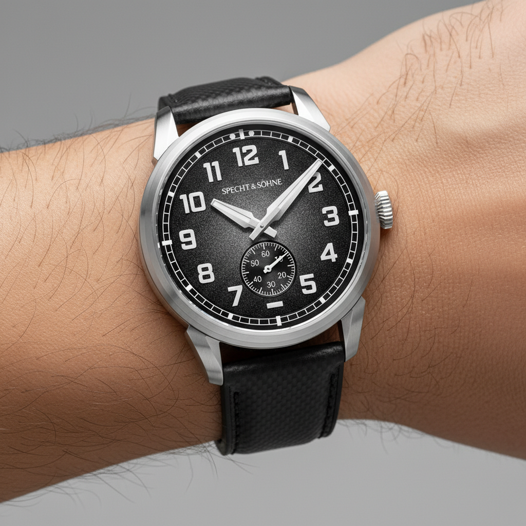 Specht & Söhne SP0029 - M - on wrist black strap