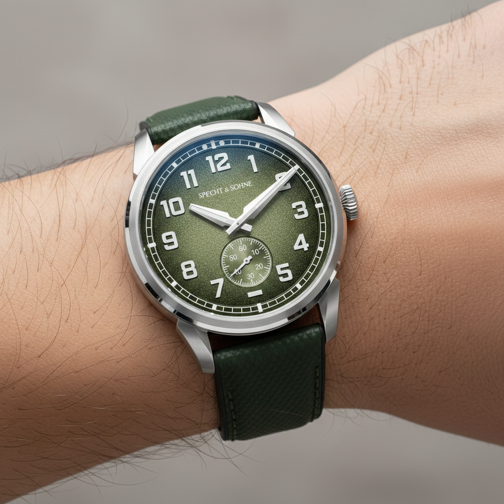 Specht & Söhne SP0029 - M - on wrist, silver case