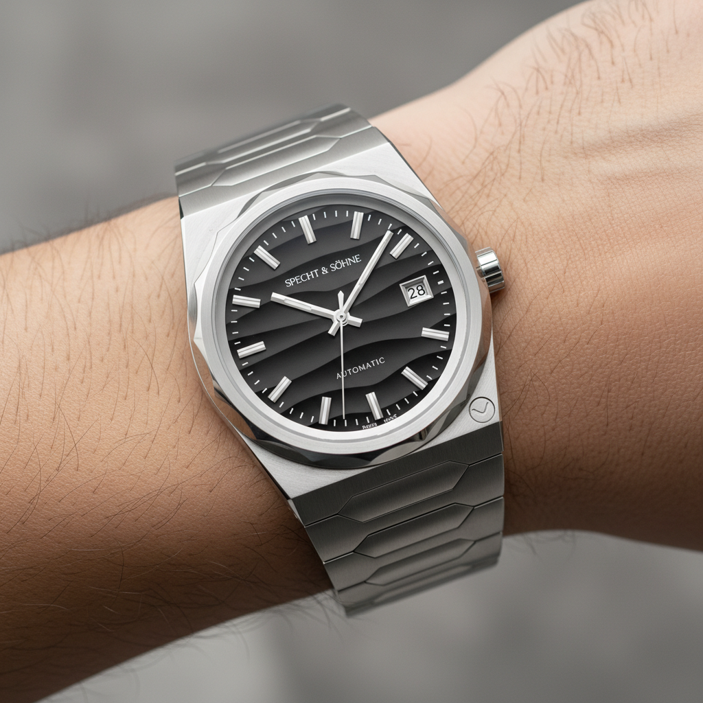 Specht & Söhne SP222 - Me - black dial on wrist