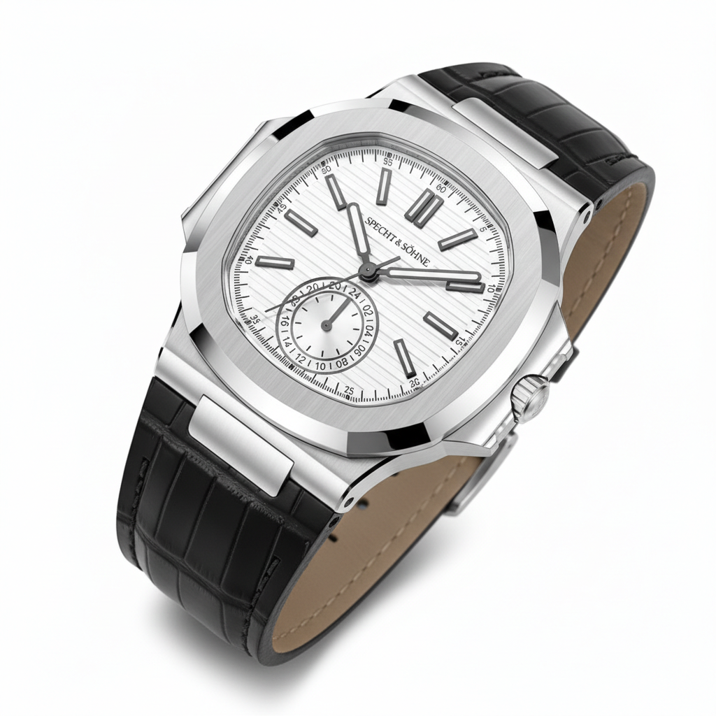 Specht & Söhne SP-5980 - - white dial, angled view