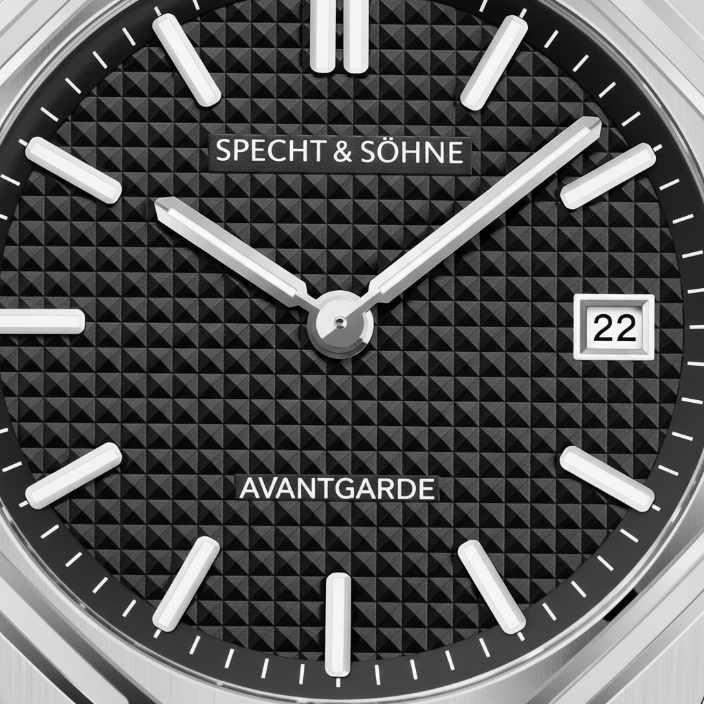 Specht & Söhne SP-Ro-Ya - - dial texture, date, hands