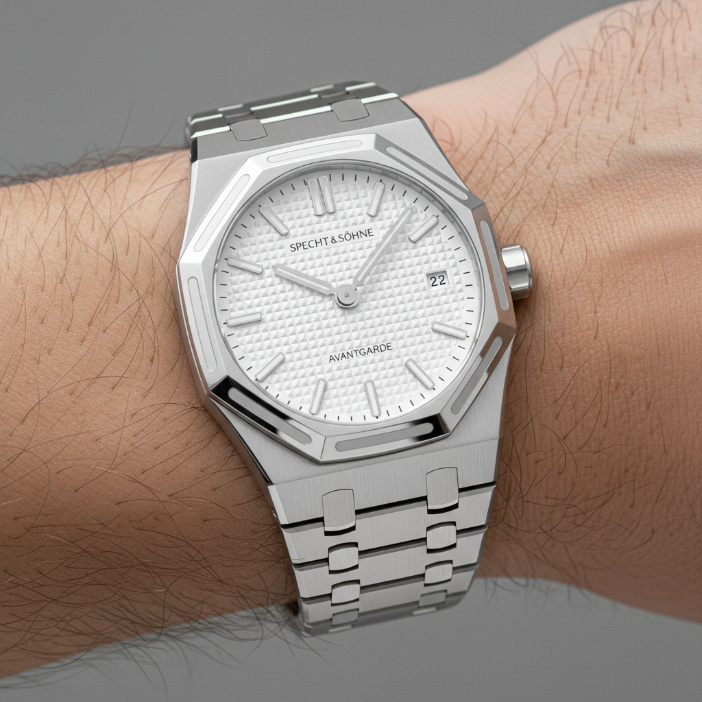 Specht & Söhne SP-Ro-Ya - - on wrist white dial