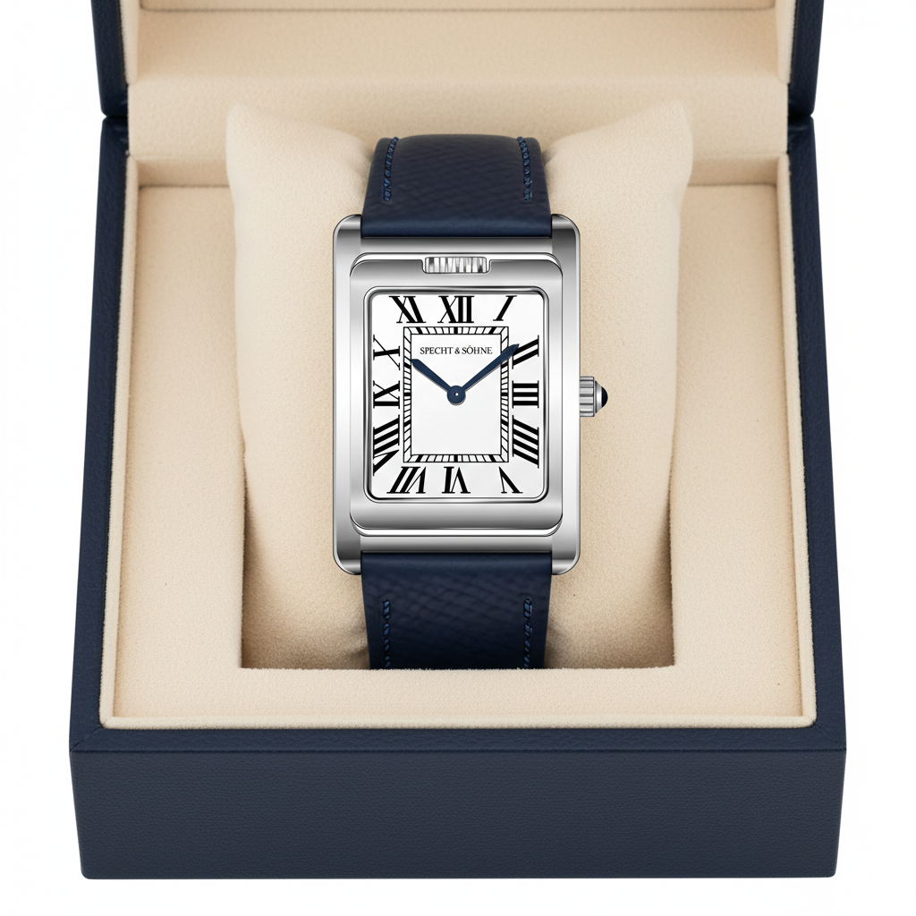 Specht & Söhne SP-TANK - - two watch cases, silver