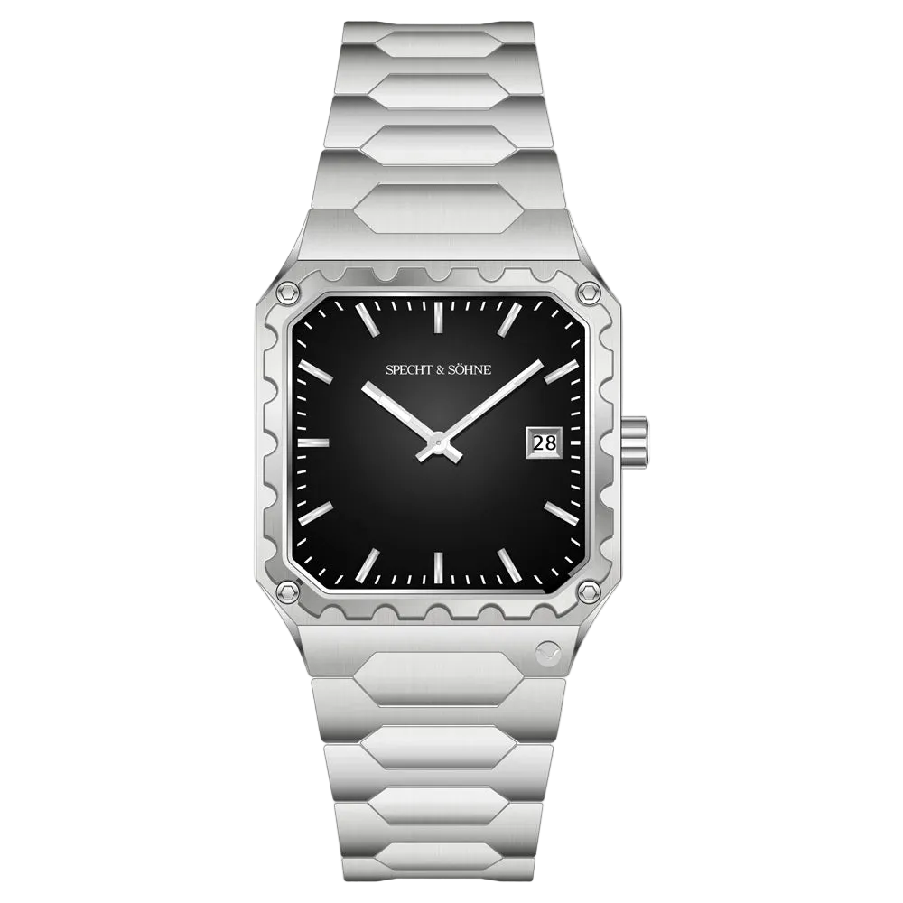 Specht & Söhne Square-222 - Men’s - silver watch front
