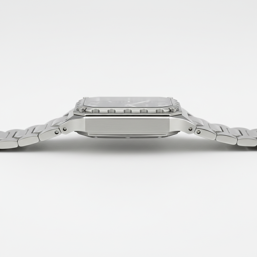 Specht & Söhne Square-222 - Men’ - silver watch profile