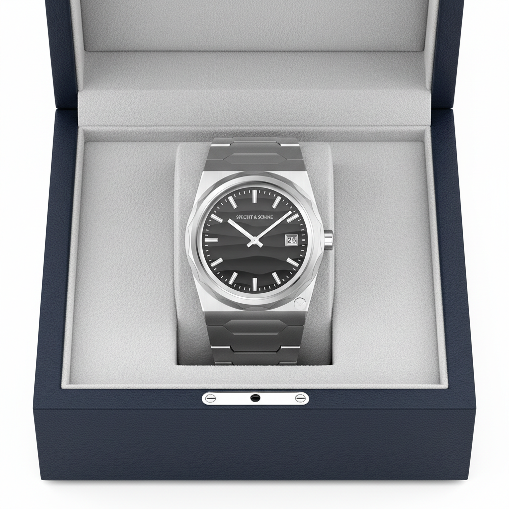 Specht & Söhne VC222 - Q - black dial in box