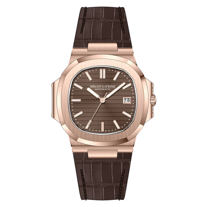 Specht&Sohne SP0010 - Mec - Front view, black dial, black strap
