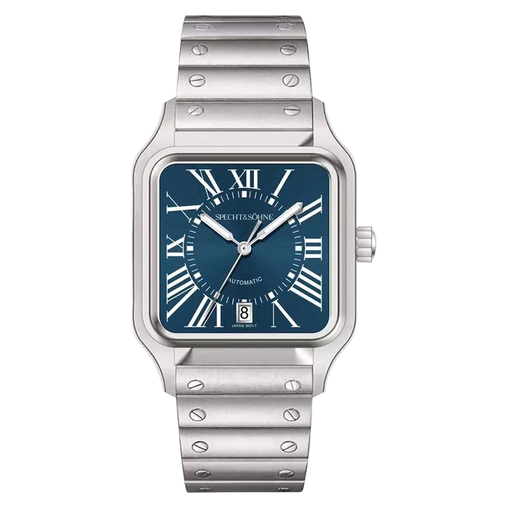 Specht & Sohne SP0021 - M - Frontal view, blue watch