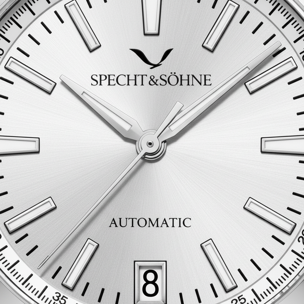 Specht & Sohne SP0024 - M - Dial close-up, date window