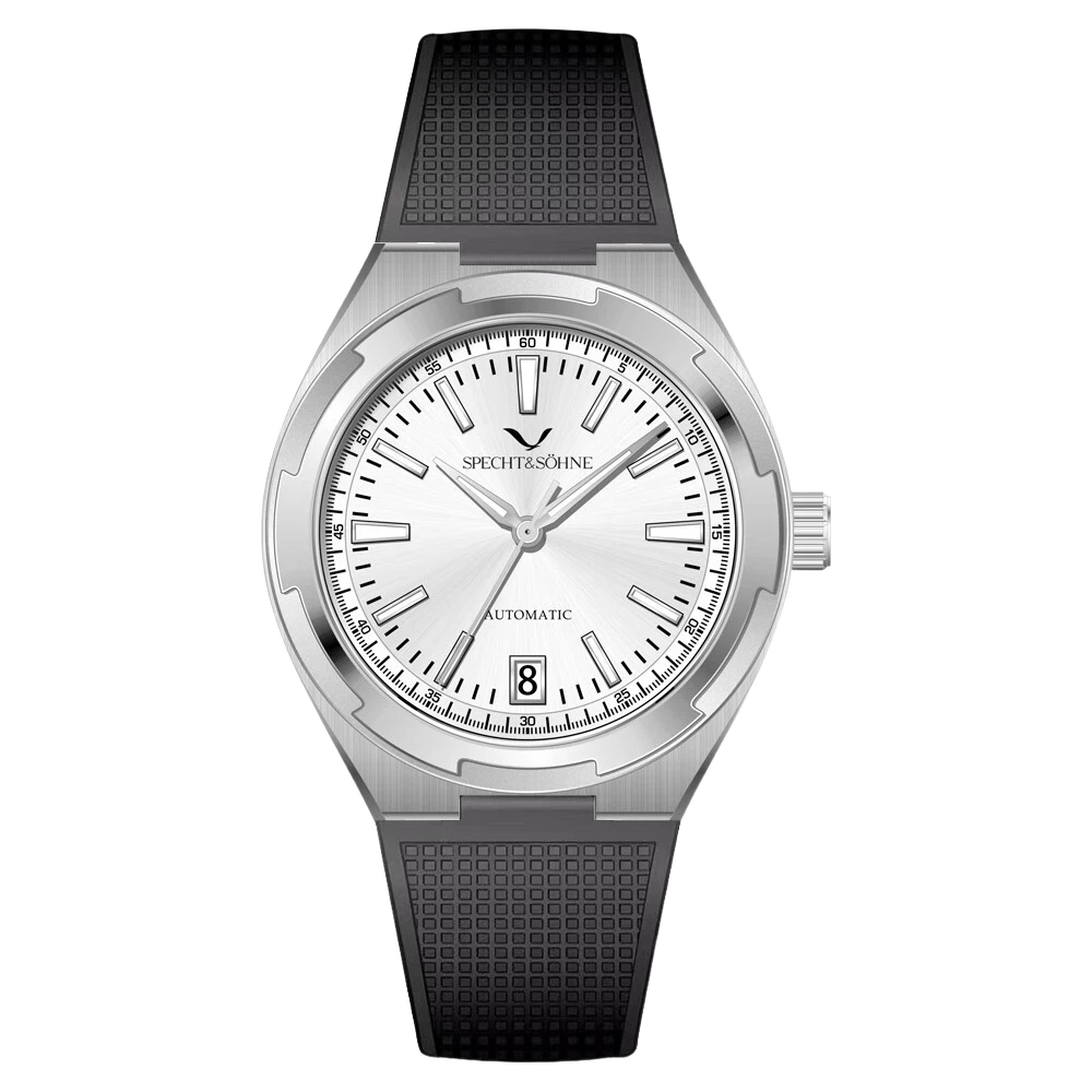 Specht & Sohne SP0024 - M - Front view, rubber strap